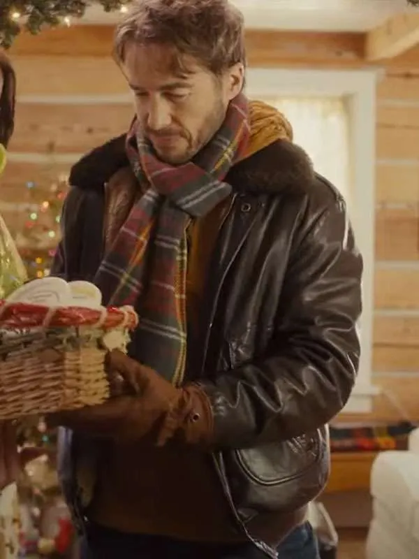 Ryan Carnes A Cherry Pie Christmas Leather Jacket Ryan Carnes A Cherry Pie Christmas Leather Jacket