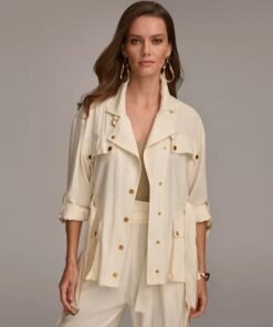 Beyond The Gates 2025 Tamara Tunie White Belted Jacket