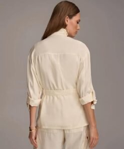 Beyond The Gates 2025 Tamara Tunie White Belted Jacket