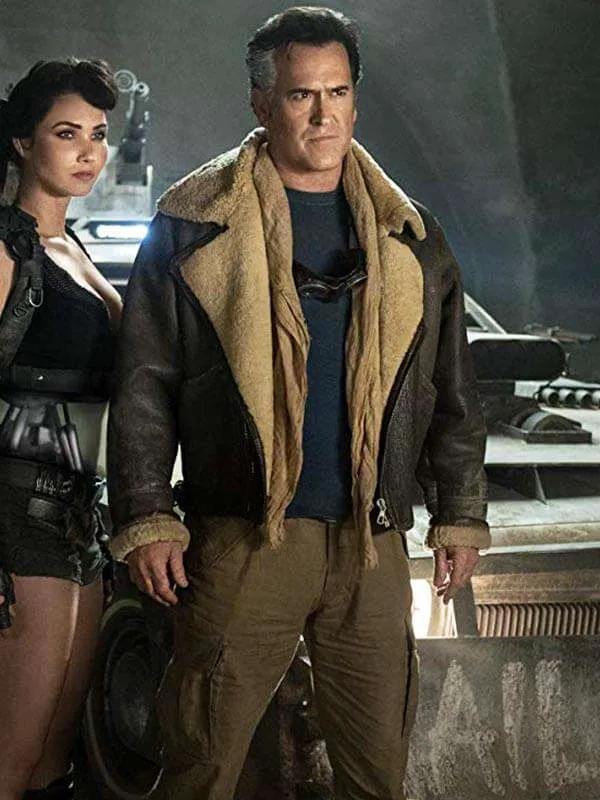 Ash vs Evil Dead Bruce Campbell Shearling Jacket Ash vs Evil Dead Bruce Campbell Shearling Jacket