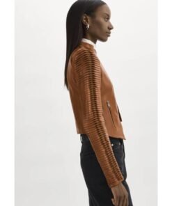 Beyond The Gates 2025 Jen Jacob Brown Leather Jacket