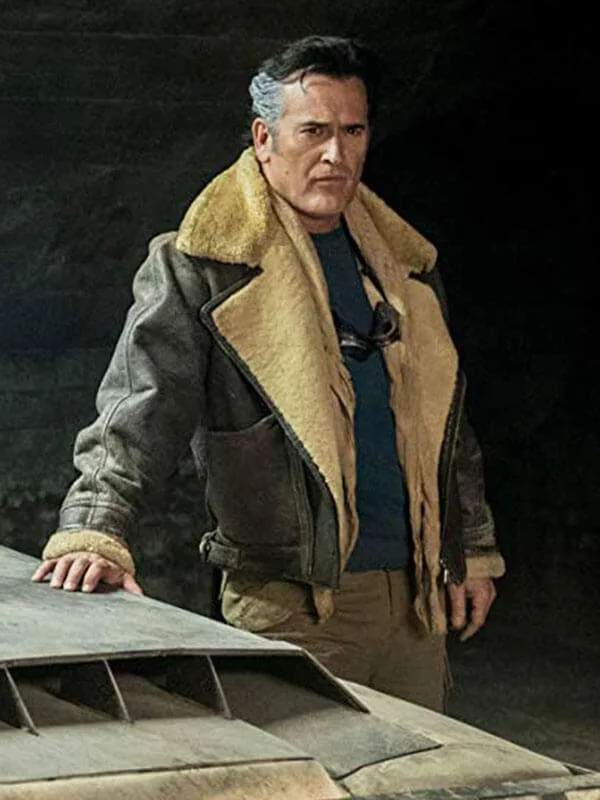 Ash vs Evil Dead Bruce Campbell Shearling Jacket Ash vs Evil Dead Bruce Campbell Shearling Jacket