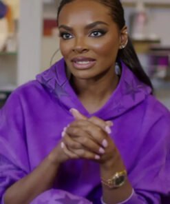 Basketball Wives S011 Brooke Bailey Purple Star Hoodie