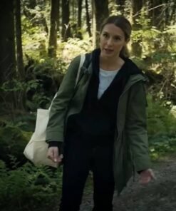 Before Your Father Finds Us Alexa PenaVega Green Hooded Coat