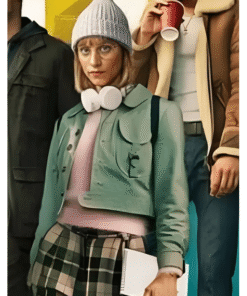 Berlin 2023 Michelle Jenner Mint Green Jacket