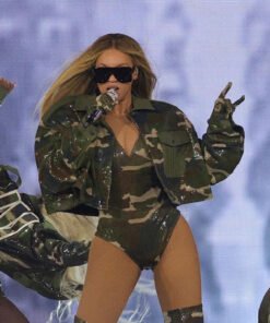 Beyoncé Camouflage Crop Jacket