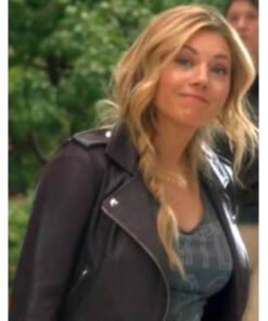 Big Sky S03 Katheryn Winnick Deep Plum Leather Jacket