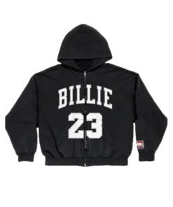 Billie 23 Black Zip Hoodie