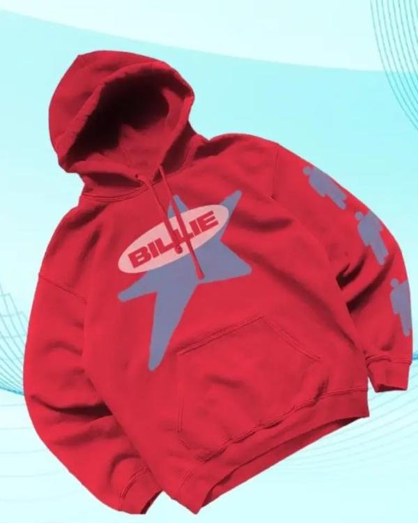 Billie x Lost Love Red Hoodie Billie x Lost Love Red Hoodie