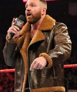 Dean Ambrose Brown Shearling Jacket