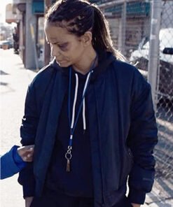 Bruised Halle Berry Blue Jacket