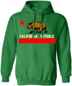 California Republic Pullover Green Hoodie