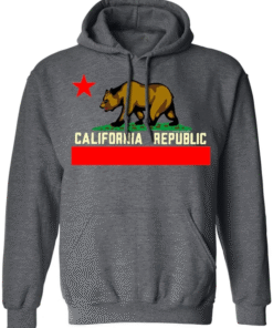 California Republic Pullover Grey Hoodie