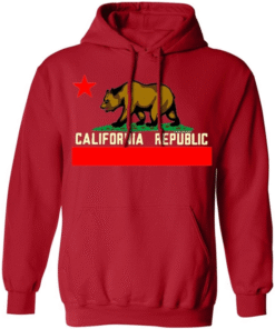 California Republic Pullover RED Hoodie
