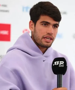 Carlos Alcaraz 2025 Queen’s Club Final Purple Hoodie