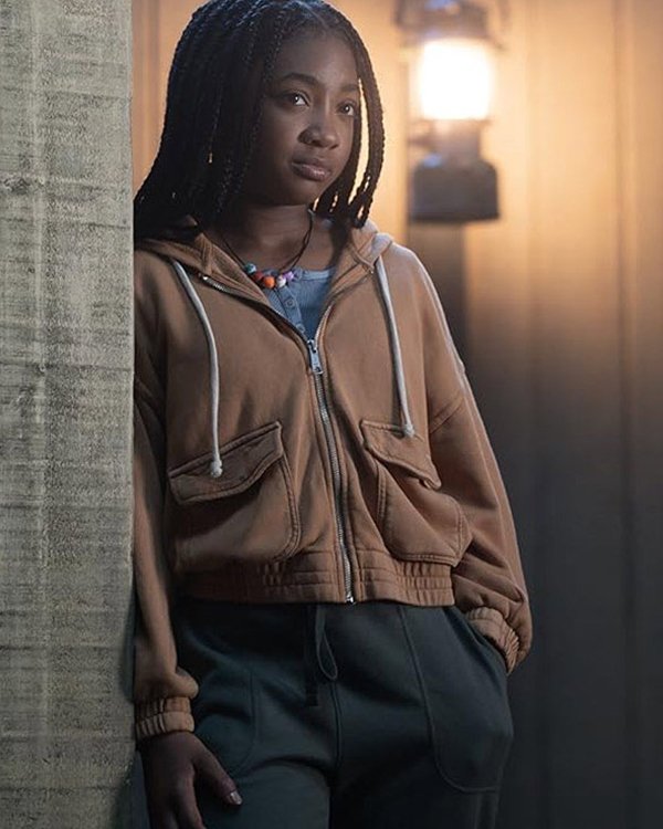 Chase Percy Jackson And The Olympians 2023 Leah Jeffries Brown Jacket Chase Percy Jackson And The Olympians 2023 Leah Jeffries Brown Jacket