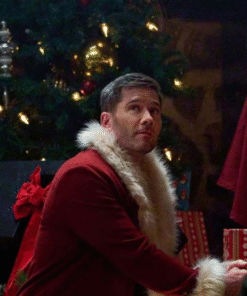 Catch Me If You Claus 2023 Luke Macfarlane Red Santa Coat