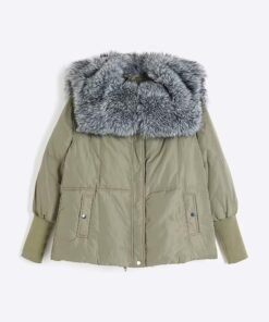 Brassic S07 Michelle Keegan Fur Collar Padded Jacket