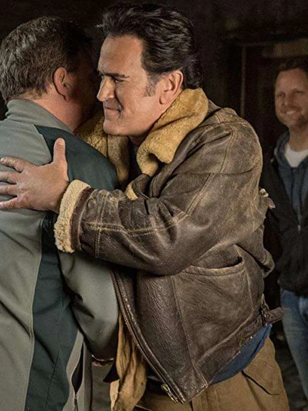 Ash vs Evil Dead Bruce Campbell Shearling Jacket Ash vs Evil Dead Bruce Campbell Shearling Jacket