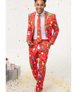 Festive Fun Red Christmas Suit
