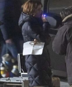 Canary Black 2024 Kate Beckinsale Black Puffer Coat