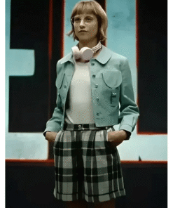 Berlin 2023 Michelle Jenner Mint Green Jacket