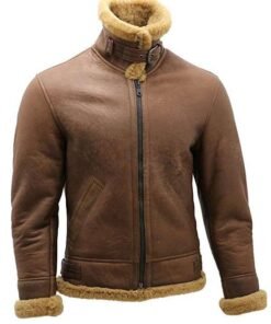 WWII Flight Aviator Bomber Shearling Jacket
