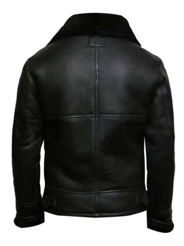 Men Black Aviator Jacket Men Black Aviator Jacket