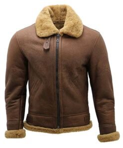 WWII Flight Aviator Bomber Shearling Jacket