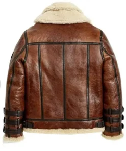 Stylish Brown Shearling B3 Bomber Leather Jacket