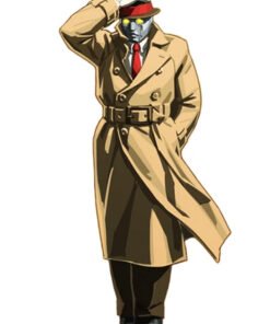 Q Street Fighter Beige Coat