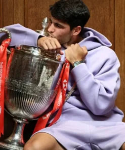 Carlos Alcaraz 2025 Queen’s Club Final Purple Hoodie