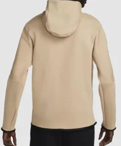 Barcelona Tech Windrunner Beige Soccer Hoodie