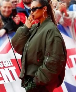 Britain Got Talent Alesha Dixon Green Bomber Jacket