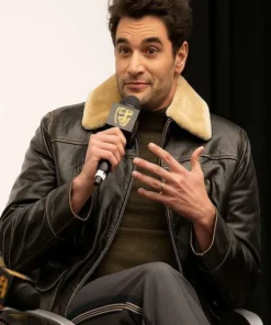 Tom Bateman Hedda BAFTA Shearling Leather Jacket