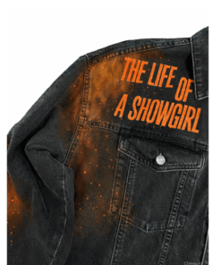 The Life Of A Showgirl Hand Painted Denim Jacket
