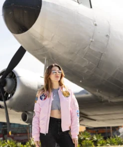 Adult MA-1 Flight Jacket – Pink