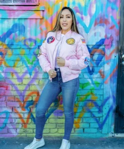 Adult MA-1 Flight Jacket – Pink