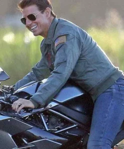 MENS TOM CRUISE TOP GUN BOMBER JACKET