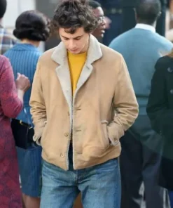 Timothée Chalamet A Complete Unknown Shearling Jacket