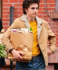 Timothée Chalamet A Complete Unknown Shearling Jacket