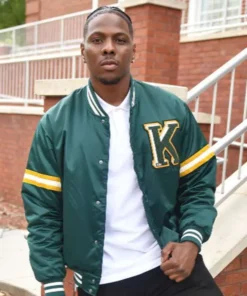Cam Watkins All American Homecoming Green Varsity Jacket