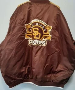 San Diego Padres All Star 1978 Brown Satin Jacket