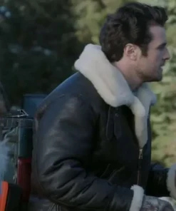 Beau Mirchoff The Finnish Line 2024 Black Leather Jacket