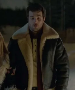 Beau Mirchoff The Finnish Line 2024 Black Leather Jacket