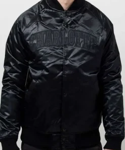 Charlotte Hornets Black Bomber Jacket
