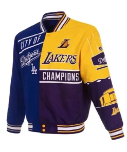City of Champions Lakers and Dodgers Bomber Jacket