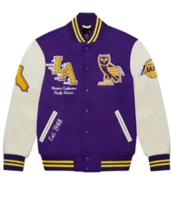 OVO Los Angeles Lakers Varsity Jacket