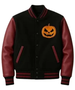 Fire Pumpkin Varsity Jacket
