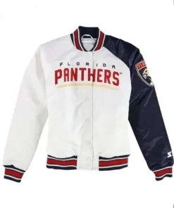 Florida Panthers White Varsity Jacket